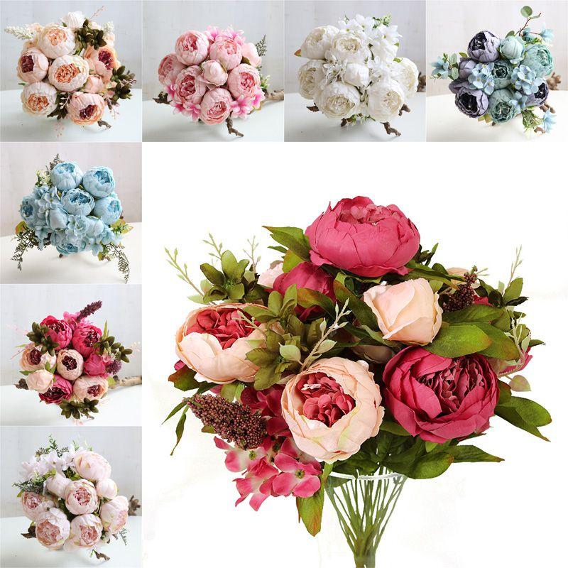 Colored Artificial Peony Flowers Perfect For Home Party Decoration**