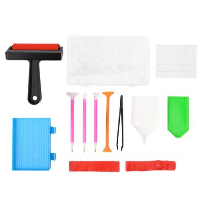 22ks Sada nástrojů pro malování vrtáním DIY Příslušenství Váleček Úložný box pro dospělé Děti DIY Použití