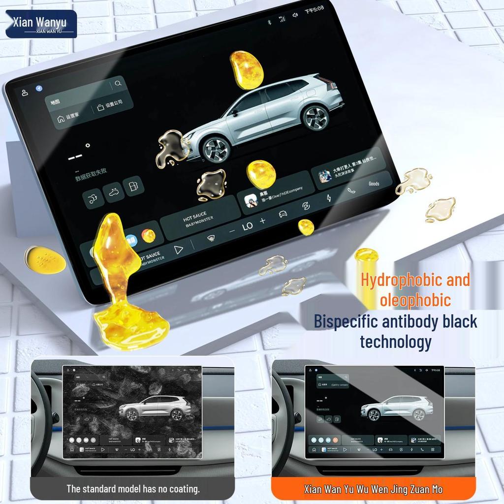 Volvo XC70 Center Console Screen Protector - Tempered Film & Interior Mod Accessories for 26 Models