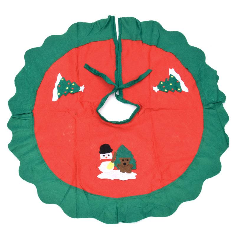 Merry Christmas Tree Skirts with Bandage Blanket Carpet Natal Gift New Year Christmas Decorations for Home Tree Skirt