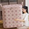 Cherry Blossom Pattern Clothes Quilt Storage Bag Non-woven Fabric Quilt Sorting Bag  Dormitory