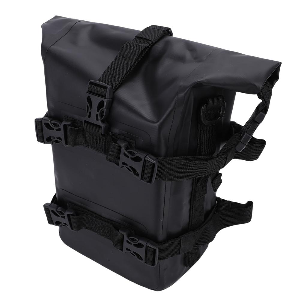 Motorcycle Bumper Bag PVC 5 To 8L Water Proof Quick Release Motorcycle Side Bag Motorbike Storage Carry Bag with Straps for Outdoor