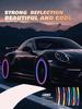 Car Motorcycle Bicycle Wheel Reflective Strip Colorful Hub Stickers Car Styling Decal Sticker Auto Moto Decor Decals Accessories