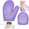 Exfoliating Shower Glove With Colorful Honeycomb Weave And Tpu High Elasticity Antibacterial Material Gentle Safe And Durable