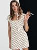 Spring 2026 Polka Dot Lace-Up Dress