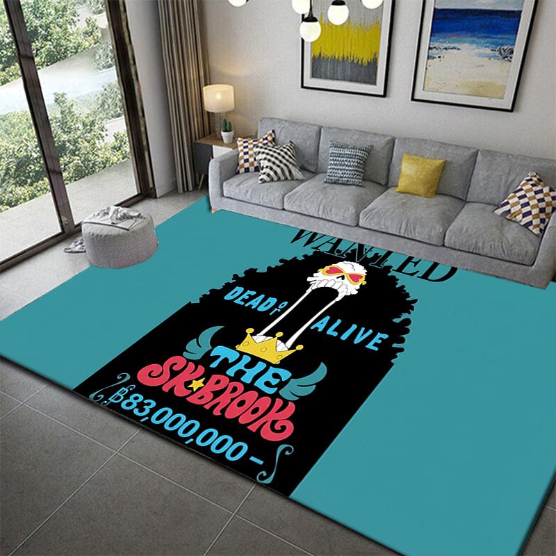 One Piece Anime Sky Island Theme Rug Soft Washable Mat for Bedroom Living Room Decor 60x90cm