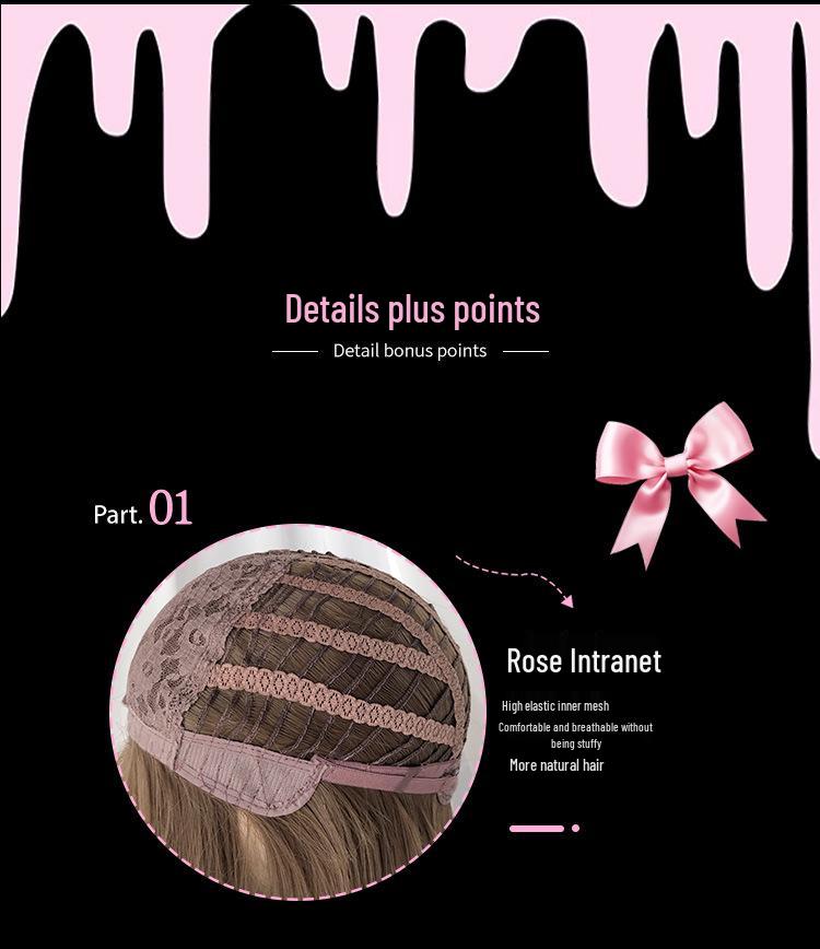 Silk Happy Women's Chocolate Gradient Wig - New Style Daily Natural Full Head Wig