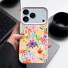 Artistic Full-Cover Gradient Floral Pattern Flexible Shockproof TPU Case for iPhone 17 Pro Max Air 16e 16 15 14 13