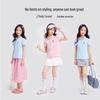Girls' Breathable Short-Sleeve Summer T-Shirt