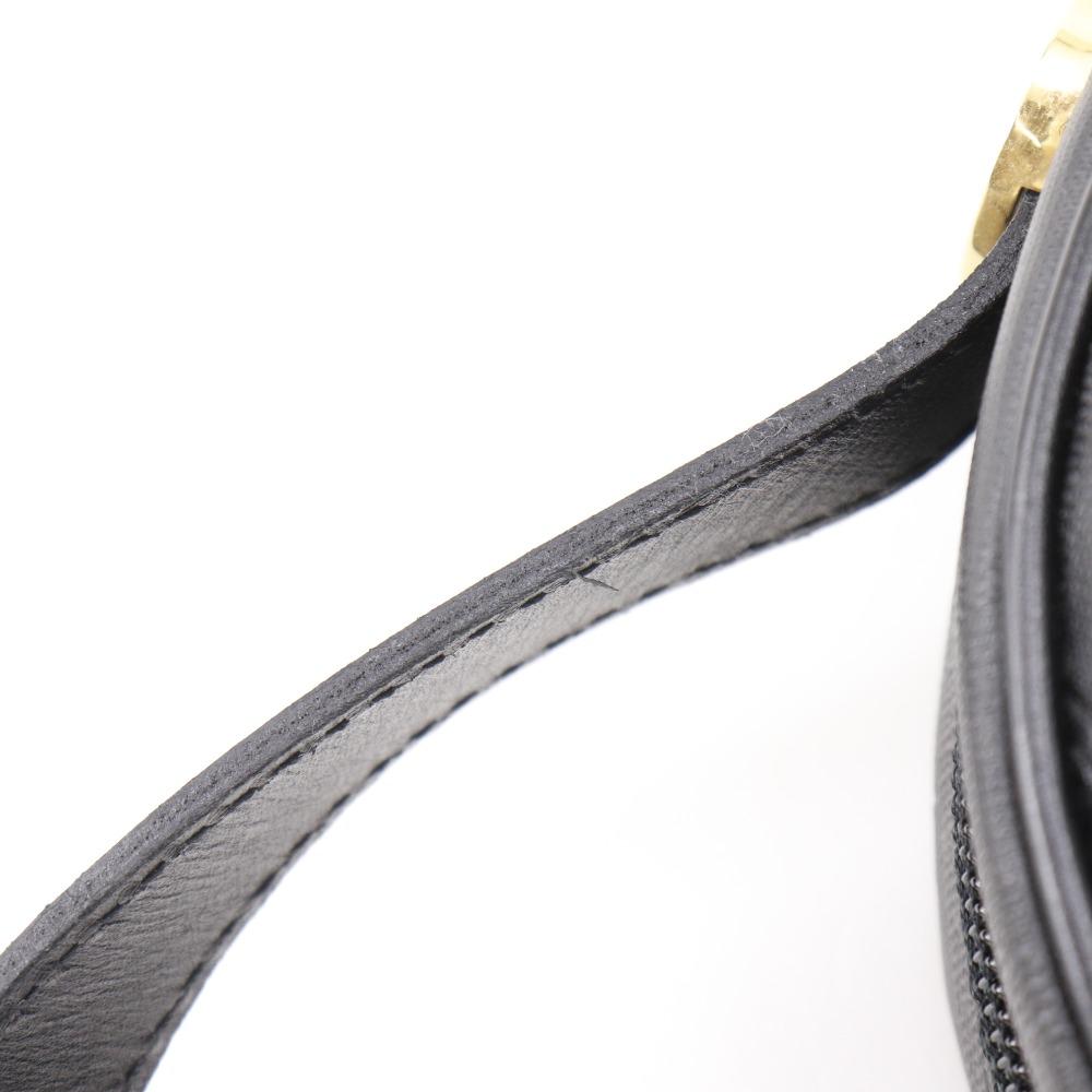 Dior Shoulder Bag Vintage Black PVC Women Used