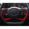 For Hyundai Elantra 2021-23 Red Glossy Steering Wheel Button Frame Trim 2PCS Fit