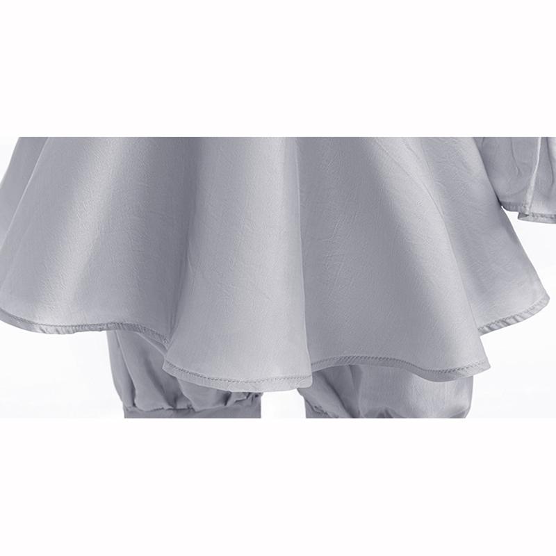 Kids Joker Cosplay Costume Horror Puff Sleeve Tulle Collar Pants Halloween Christmas