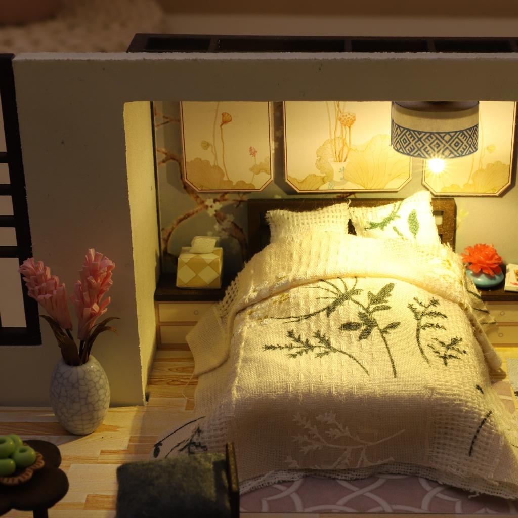 1pc,Diy Wooden Doll House,Assembly Model Kit,3d Puzzle, Birthday Christmas Gifts for Teenagers and adults,Home Decor Micro Model
