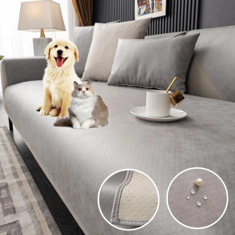 Wasserdichte Sofa-Handtuchmatte, für alle Jahreszeiten, rutschfeste Sofa-Schonbezüge für das Wohnzimmer, kratzfest, für Katzen, Hunde und Kinder, Couchschutz