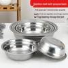 Stainless Steel Thickened Round Soup & Rice Bowl Set