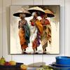 Arte Culturale Africana Etnica Stampe Poster Donna Nera Per Soggiorno Decorazioni per la Casa Ragazza Africana Astratta Pittura su Tela Arte da Parete