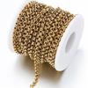 1Meter Gold Color Stainless Steel Chains Necklace Chain for DIY Bracelet Jewelry Making Components Findings Supplies 2.5/3/4mm