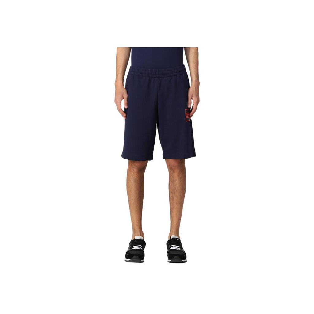 Emporio Armani Ss22 Solid Color Logo Print Sports Shorts Men shorts Dark-Blue 3LPS53-PJEQZ-1554