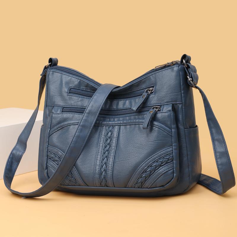 Multi-compartment Simple All-match Middle-aged and Elderly Mother's Large-capacity Casual Shoulder Crossbody Bag