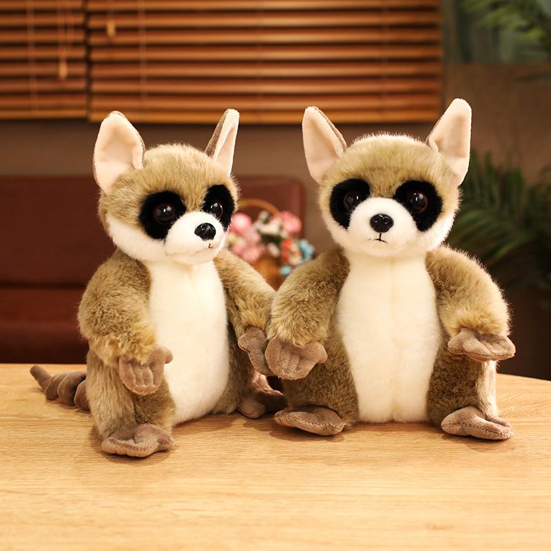 Simulation Wild Lemur Plush Toys Lovely Stuffed Animals Soft Realistic Monkey Plushies Doll Baby Accompany Pillow For Kids Gifts
