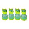 Puppy Paw Covers for Walking with Breathable Textile Upper, Textured Base, Toe Guard, Ankle Bands, Four Piece Pairing