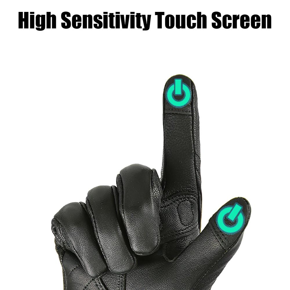 Prodyšné motocyklové rukavice z kozí kůže pro venkovní cyklistiku Motokrosová sportovní ochrana Závodní rukavice s dotykovou obrazovkou