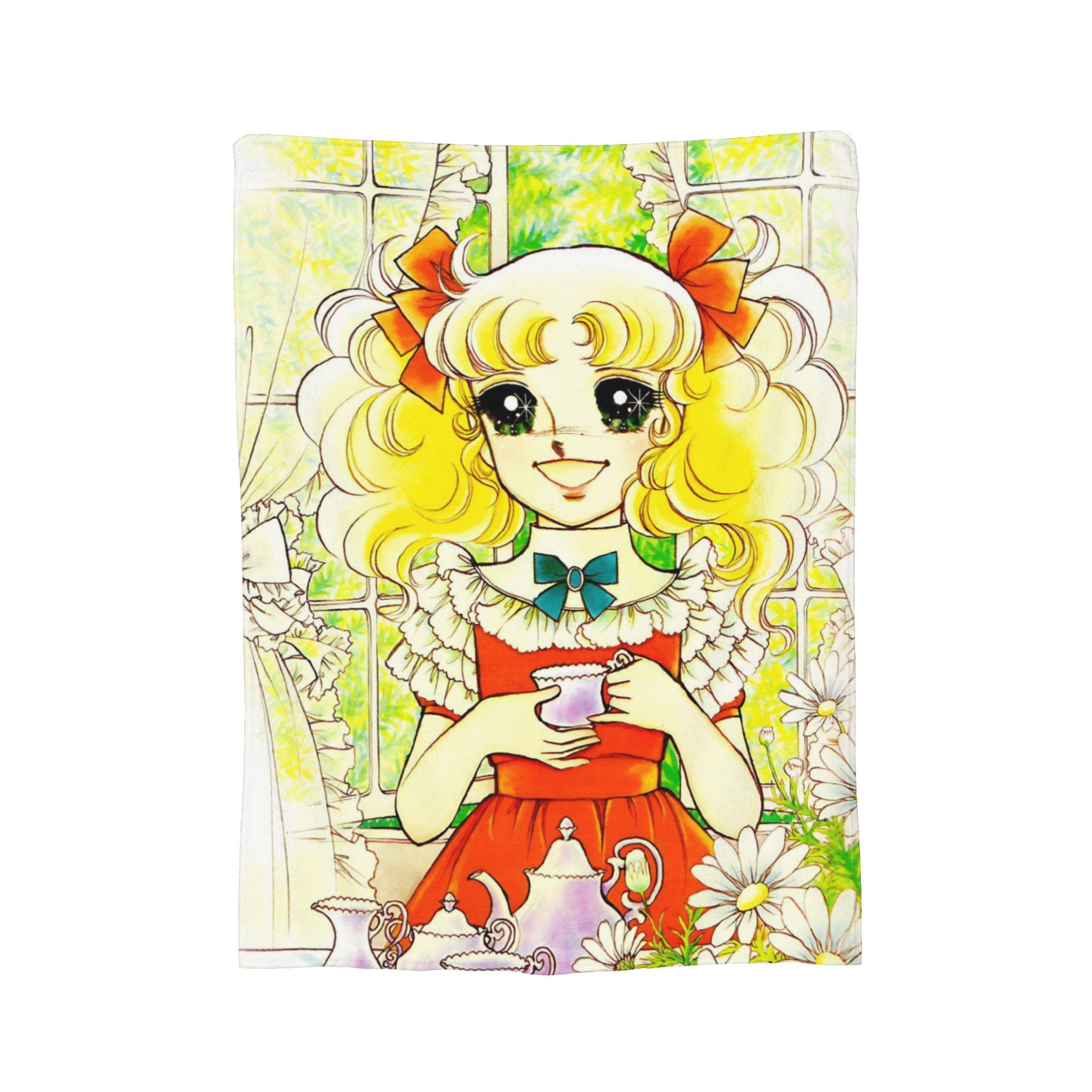 

Candy Candy Manga Blankets Flannel All Season Portable Ultra-Soft Throw Blanket for Sofa Car Bedding Throws 30x40in