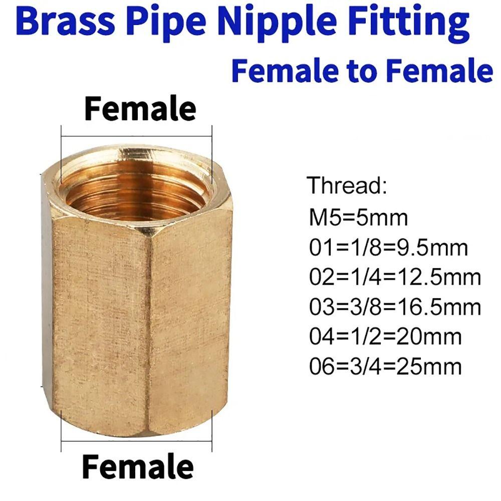 1Pcs 1/8" 1/4" 3/8" 1/2" 3/4" BSP Pipe Fitting For Water Fuel Gas Hose Adapter