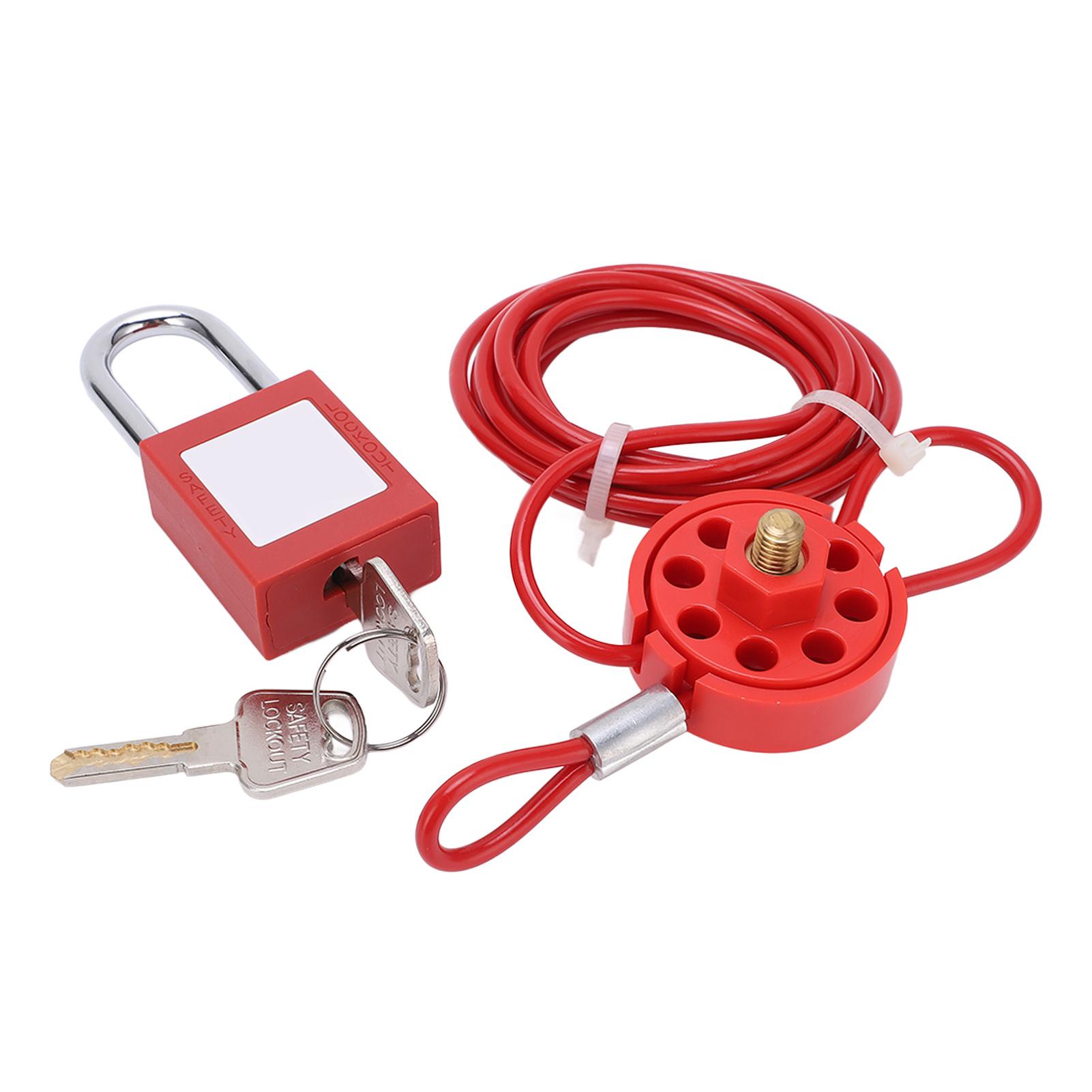 Cable Lock Premium Nylon Stainless Steel Sturdy Durable Adjustable Wide Application Steel Cable Lock