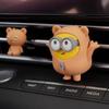 Universal Minions Bear Bob & Tim Figure Car Air Vent Type New Car Gift Cute Car Supplies Character Chakku,Korean car acc
