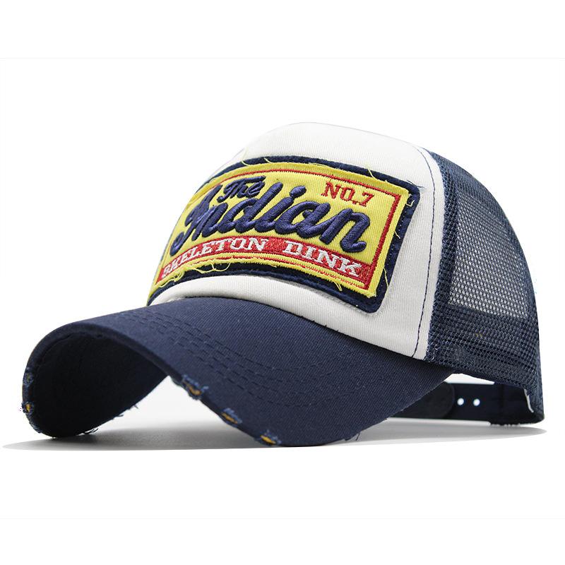 Outdoor Embroidery Camouflage Baseball Hat Sunscreen Men'S Net Hat A Military