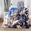 HD Robot GUNDAM Cartoon Soft Flannel Blanket for Bed Bedroom Sofa Picnic,Throw Blanket for Cover Office Christmas Gift Kids