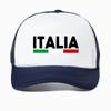 Italia Italia Bandiera Italiana Cappellino da Baseball Unisex Regolabile Snapback Classico Rete Traspirante Cappellino da Trucker Visiera da Esterno