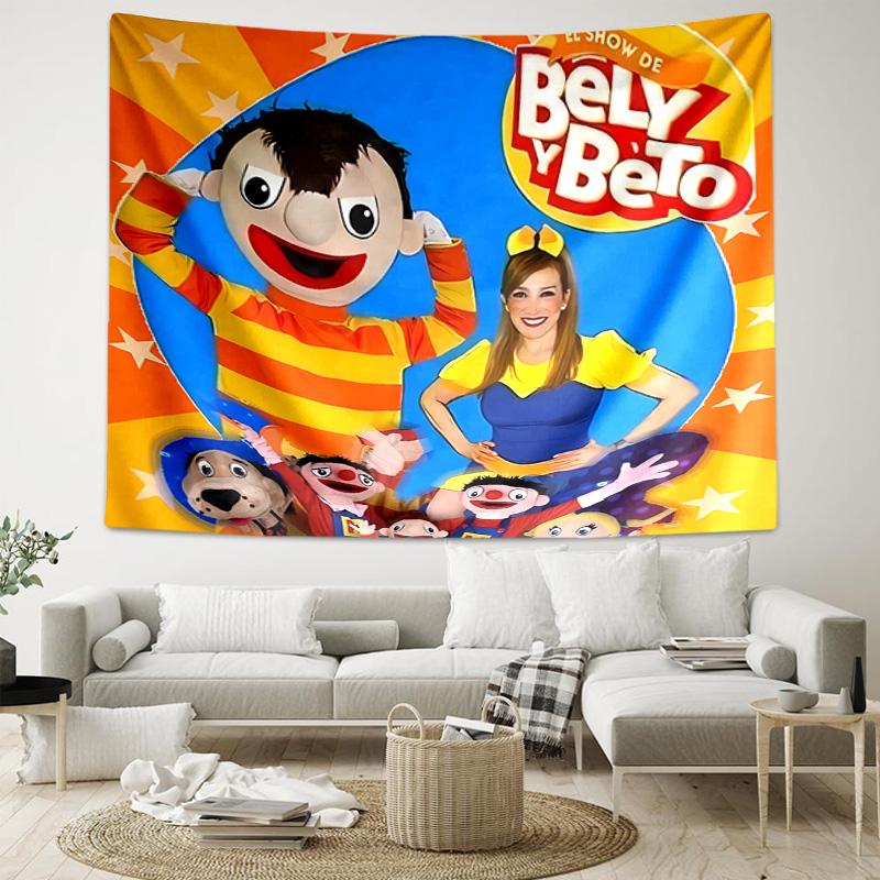 1pc Cartoon B-Bely B-Beto Tapestry, Living Room, Bedroom, Office, Party Decor, Ideal Festive Gift