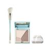 TIMAGE Bronzer Highlighter & Shading Mini Palette Compact Portable Shading Matte Shadow 3-in-1 Three-Color Palette 3D