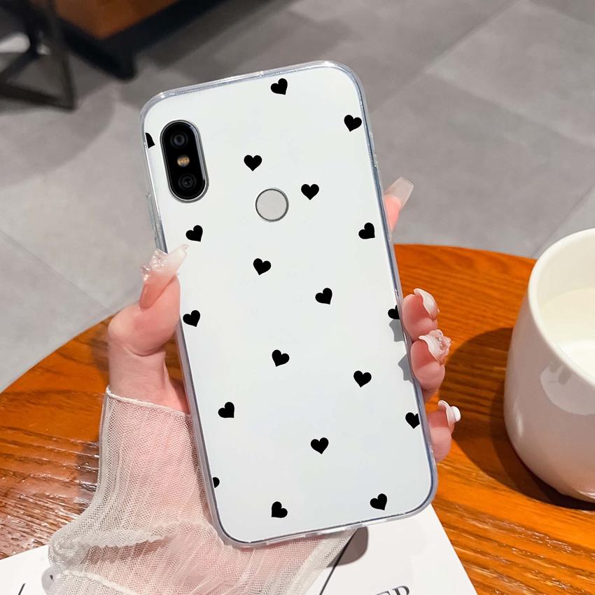 

For Redmi Note 6 7 8 9 10 Pro Max Lite 8T 9T Luxury Clear Shockproof Phone Cases Cute Black Cat Pattern Soft Silicone Anti Drop Shell For Redmi Casing Redmi Note 6 / 6 Pro