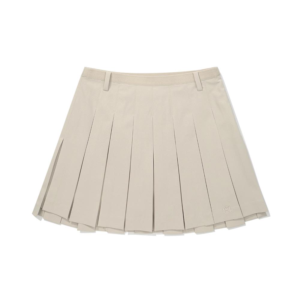 MALBON GOLF Double Pleated Skirt Beige (Woman)