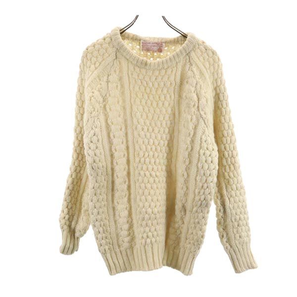 Slieve League 80s Fisherman Vintage Long sleeve wool sweater knit Men's Used