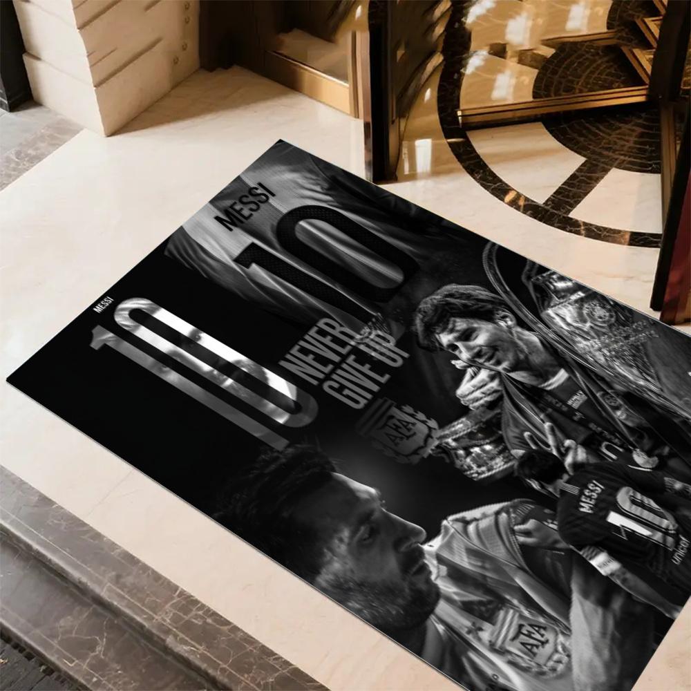 Lionel Messi Football Legends Collage Carpet Design For Living Rooms Playrooms Balcony Dining Room Antislip Rug Office Home Decor Perfect Gift For Fri
