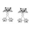 Fashionable Alloy Cats Earrings with Retro Style Adorable Designs Easy Outfit Matching Comfort Daily Wear