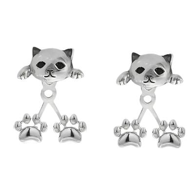 Fashionable Alloy Cats Earrings with Retro Style Adorable Designs Easy Outfit Matching Comfort Daily Wear