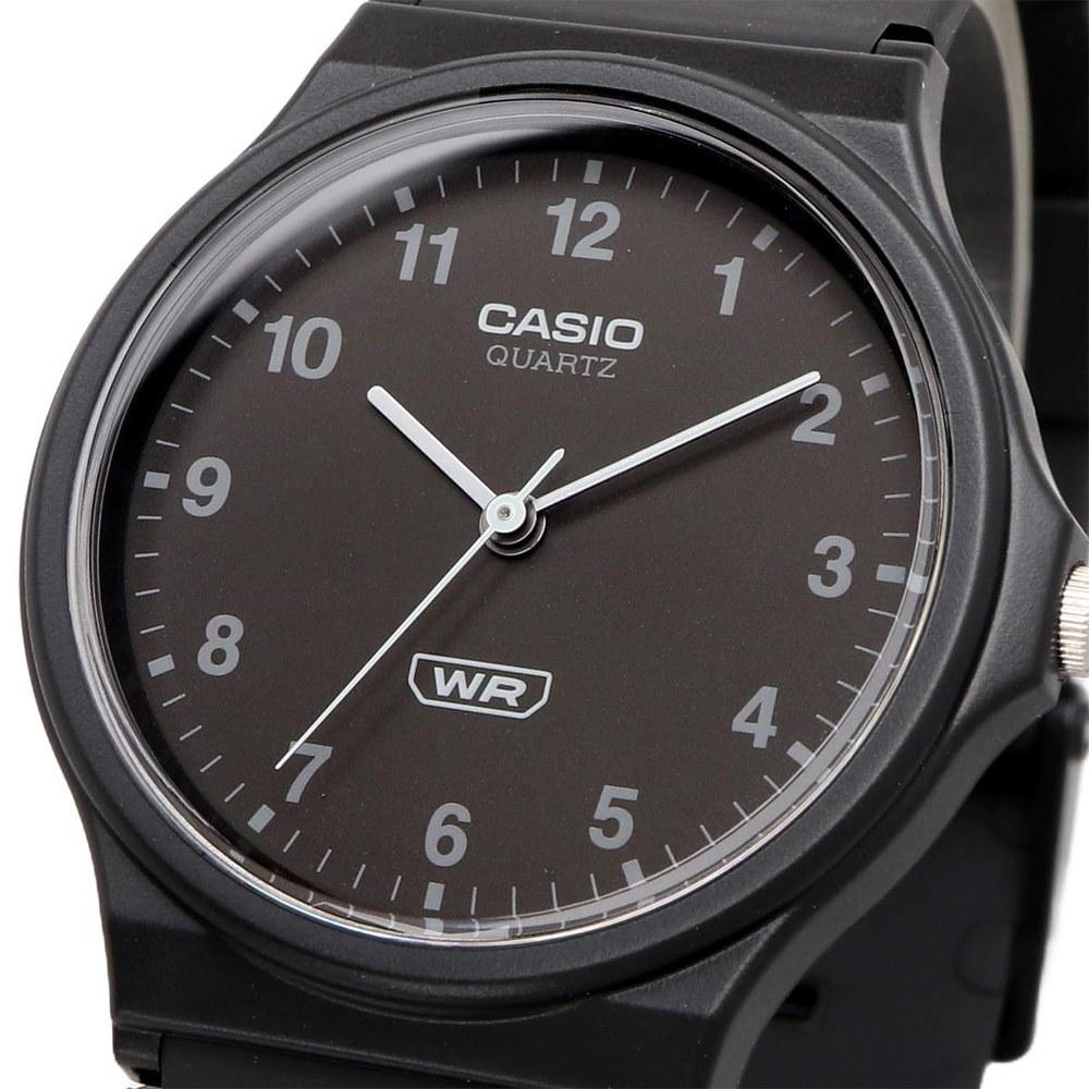 Casio Analog Wristwatch MQ-24B-1B Unisex Black Bioplastic Band
