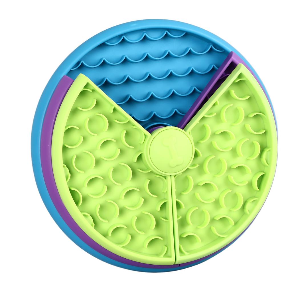 Slow Feeder Dog Bowl Multipurpose Puzzle Spill Proof Prevents Choke Rotation Game Board Slow