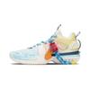 Li Ning Storm 2024 Cushioning Breathable Support Low Top Basketball Shoes Men's Blue Yellow ABFU017-3(Team523-)