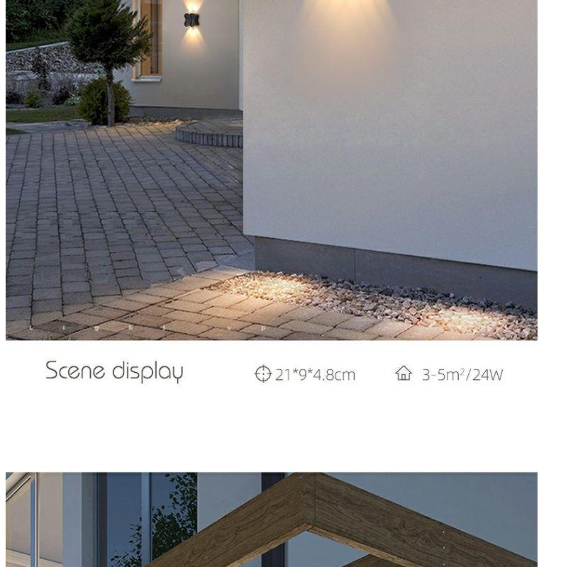 Nordic Minimalist Wall Lamp - Creative Indoor/Outdoor Waterproof Fixture for Bedroom, Living Room, Staircase, Corridor, and Courtyard.