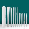 3/10Pcs Stainless Steel 7 Piece Pedicure Manicure Tool Kit Non Slip Handle Storage Case For Home Salon Nail Care
