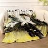 Band T-The Cure Throw Soft Warm Flannel Fleece Throw Blanket, Cozy Plush for Sofa Bed & All Seasons