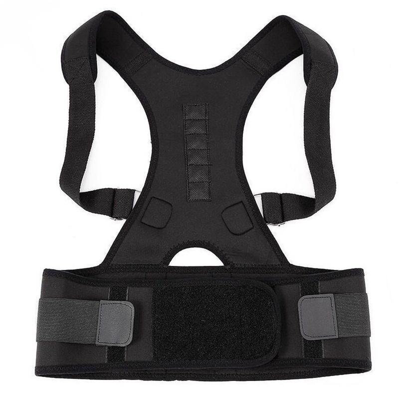 Xxl Xl Magnetic Therapy Back Support Belt Shoulder Posture Corrector Scoliosis Spine Straighten Orthopedic Waist Trimmer Corset