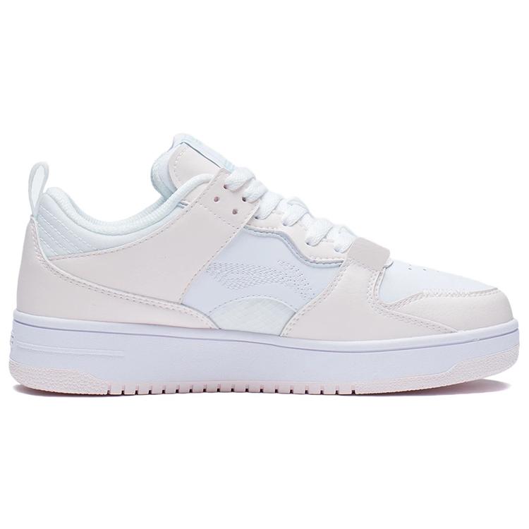 Li Ning Mystic Layer Pro Slip Resistant Abrasion Resistant Low top Skateboard Shoes Women's White Pink AGCR314-6