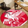 Liverpool F.C Pattern Round Rug, Indoor/Outdoor Mat, for Picnic, Gameroom, Bedroom, Office, Living Room, Home Decor Carpet, Birthday Gift